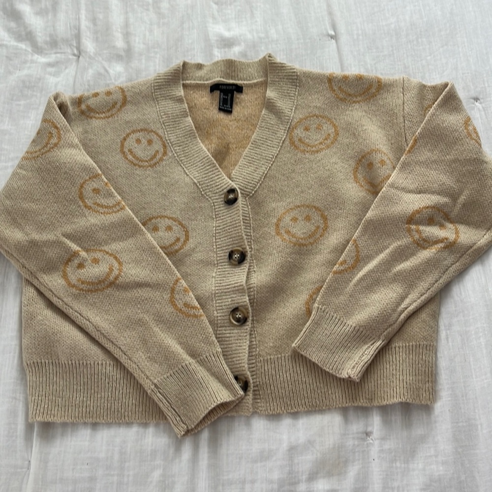 Smiley Face Sweater From Forever 21